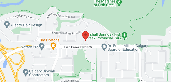 map of 2210 2518 Fish Creek Boulevard SW